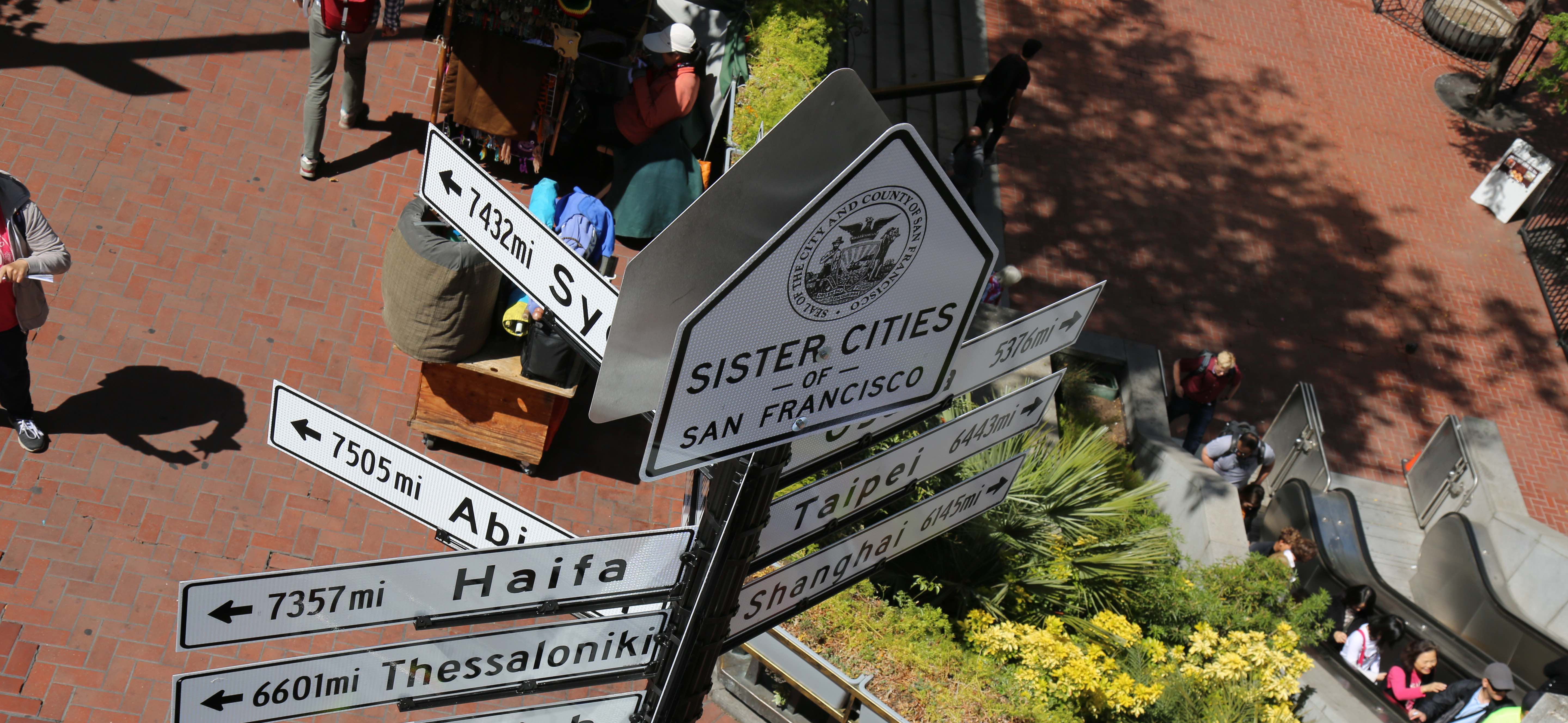 sister cities sign