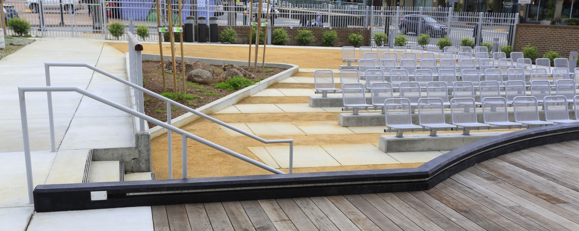 view of seating from deck