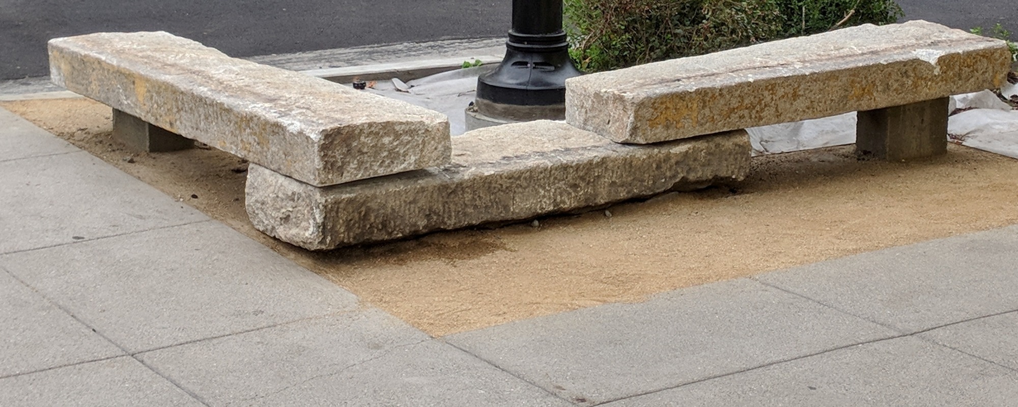 concrete benches