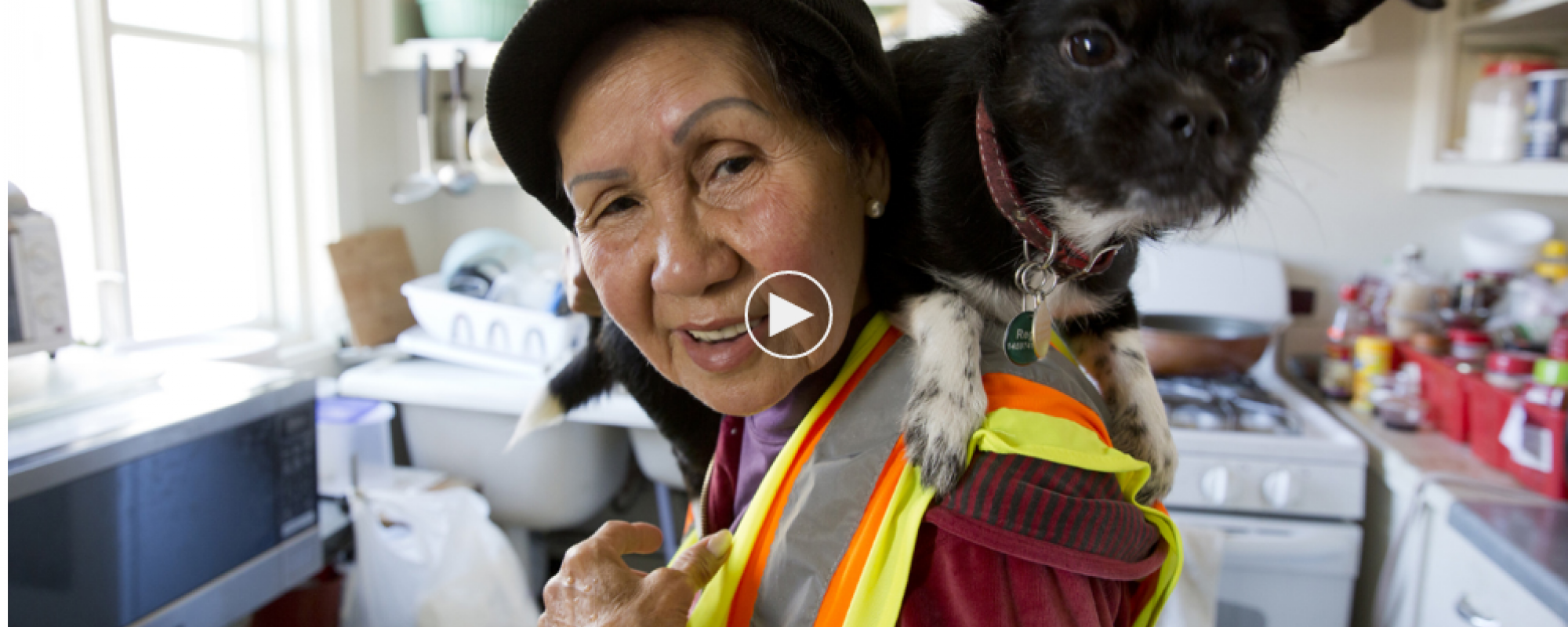 Suu Ngo, 67, has been working as a street sweeper with the DPW the past five years along Irving Street in the Inner Sunset. She 