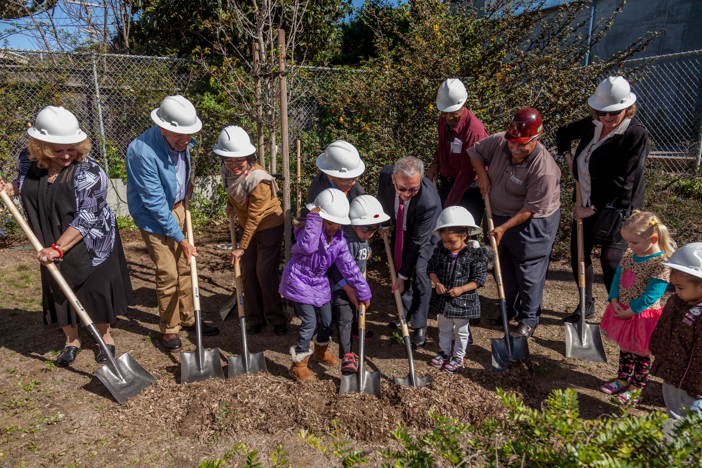 Working on the gardens on ingleside