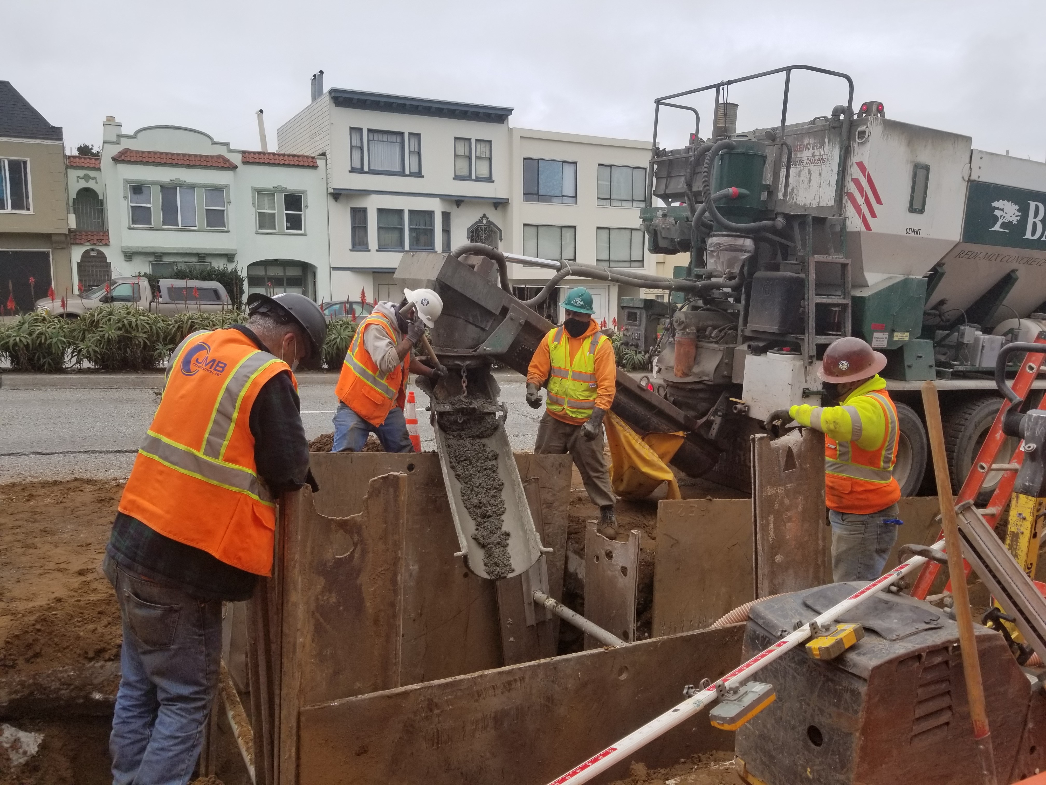 Sewer Trench work on 19th Ave