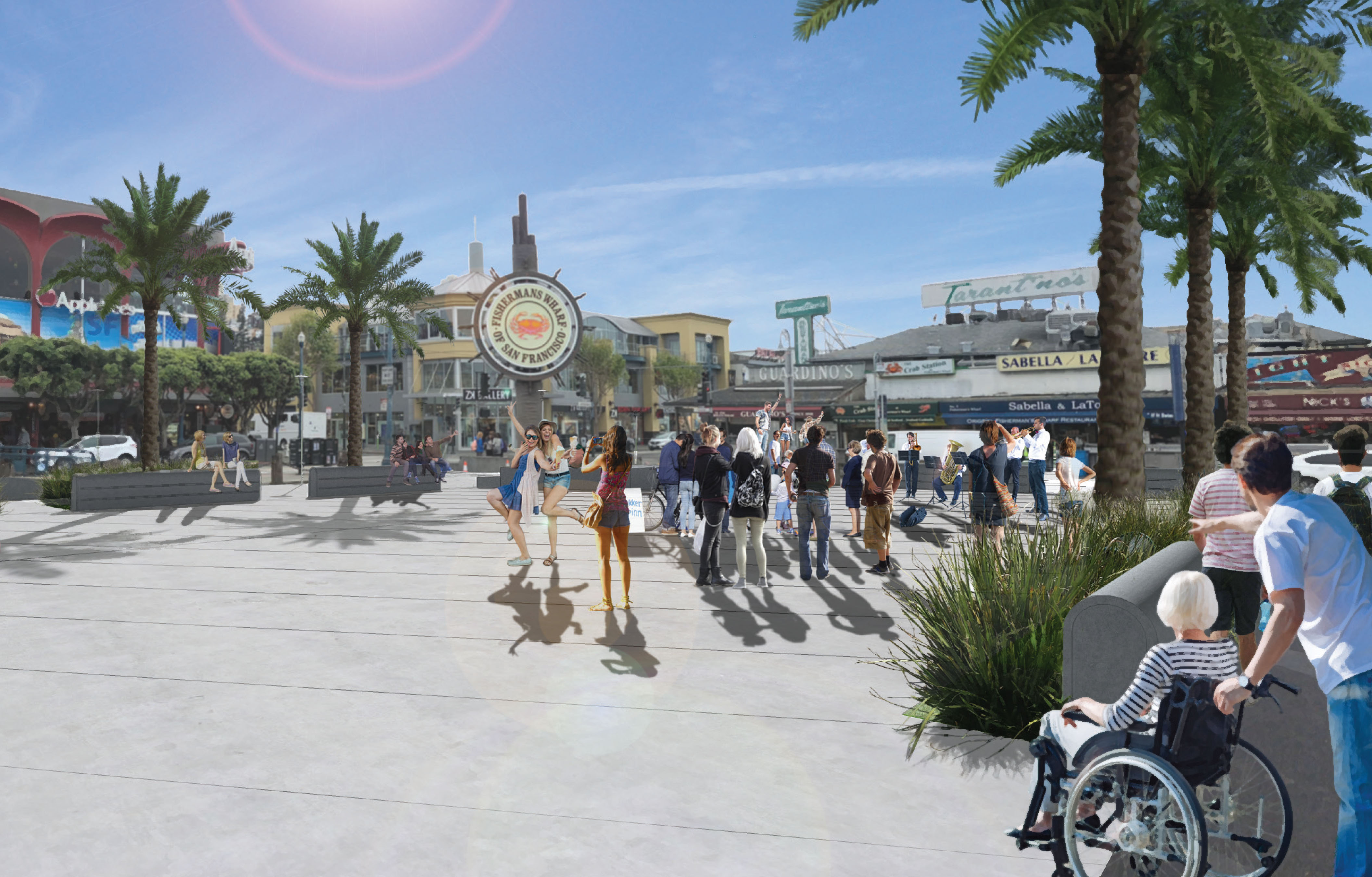 Jefferson Streetscape Plaza Rendering