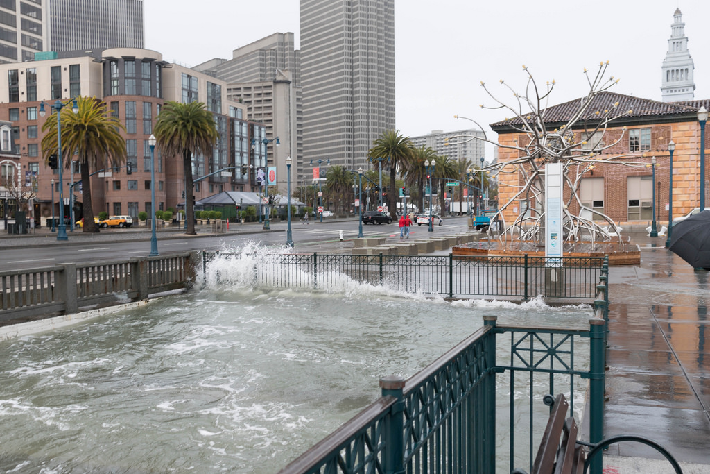 king tide near embarcadero