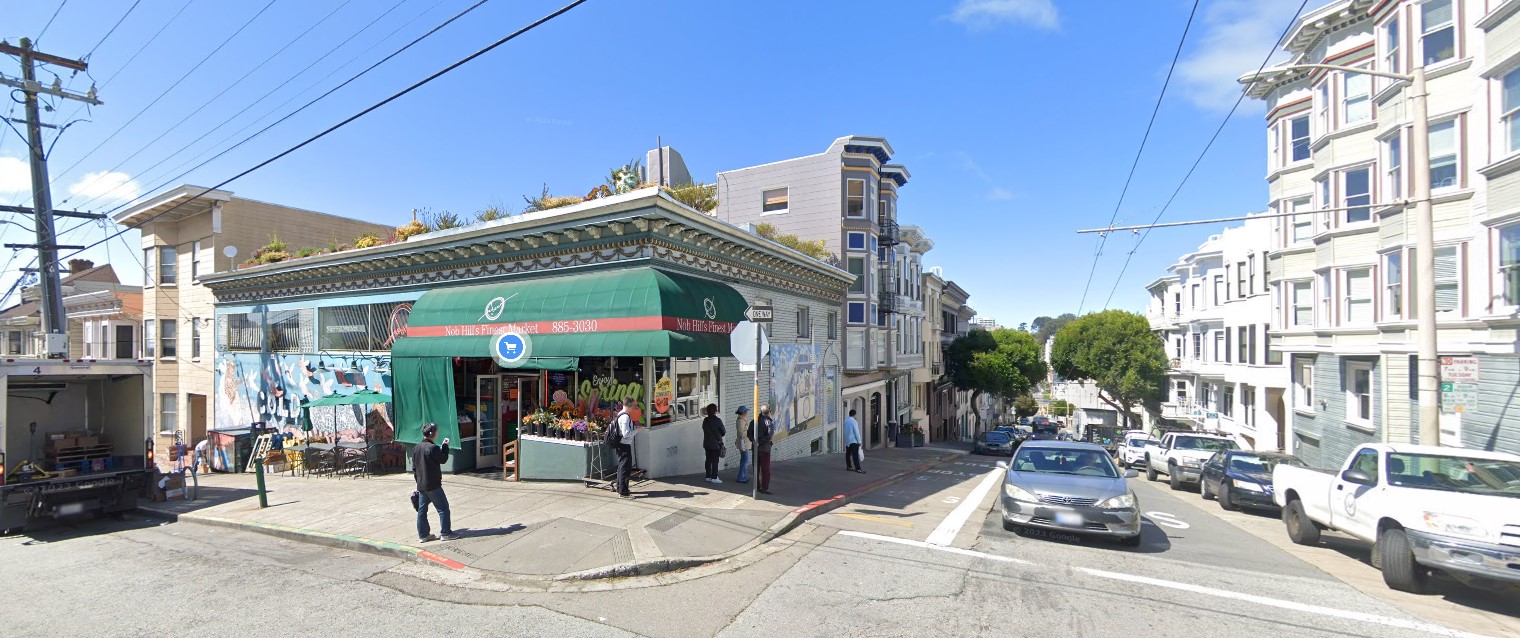 Clay Street- Nob Hill Grocery Store Streetview