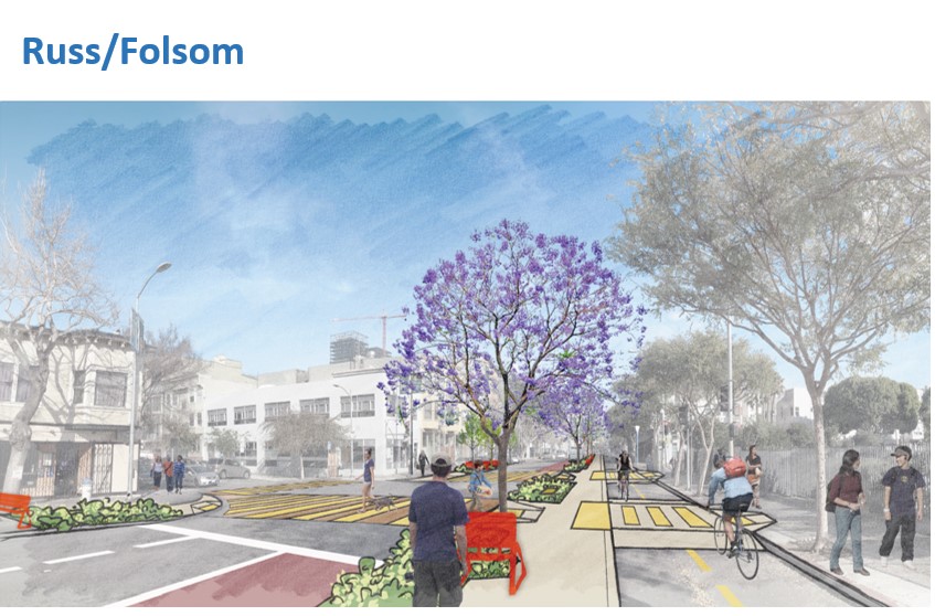 Folsom Streetscape Project Rendering image