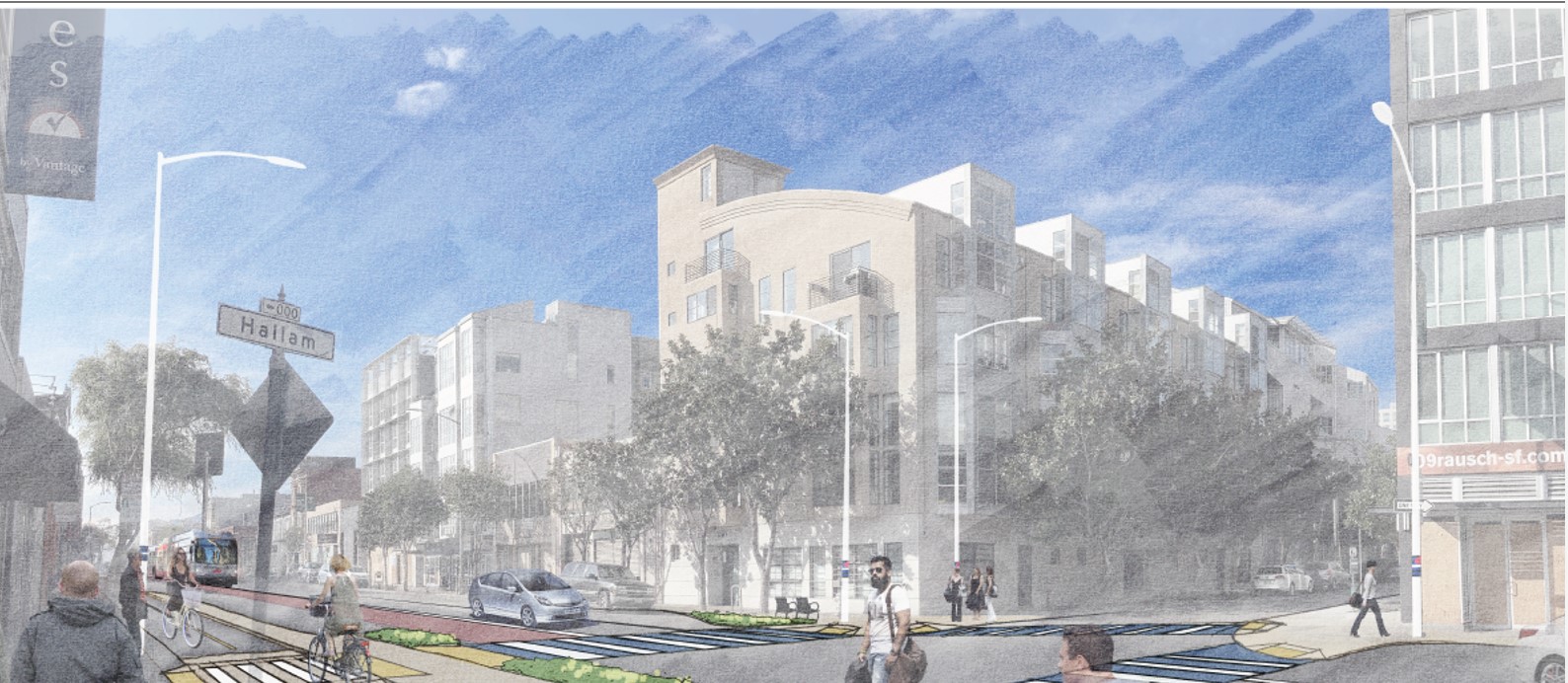 Folsom Streetscape Project / Soma Rendering