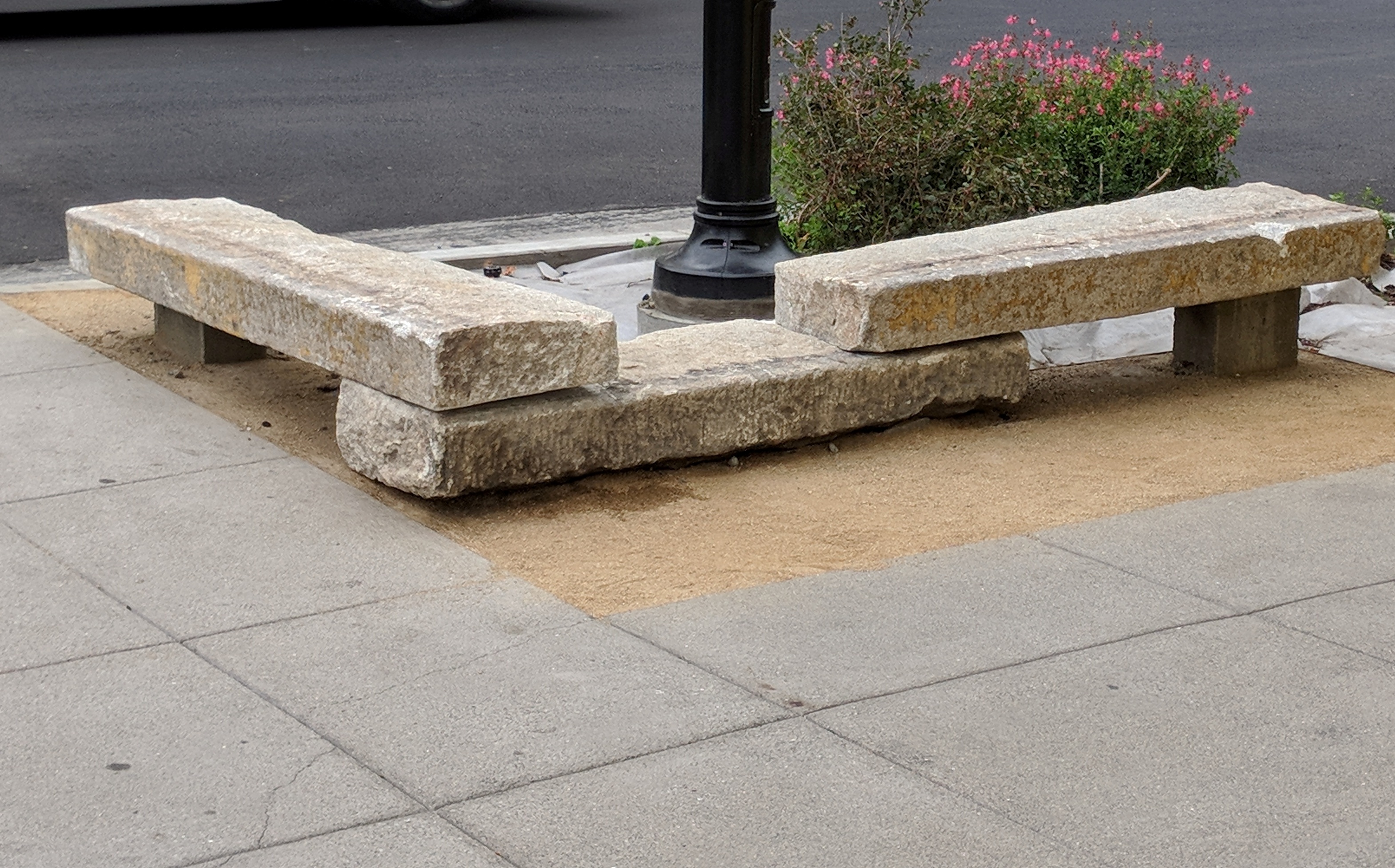 concrete benches