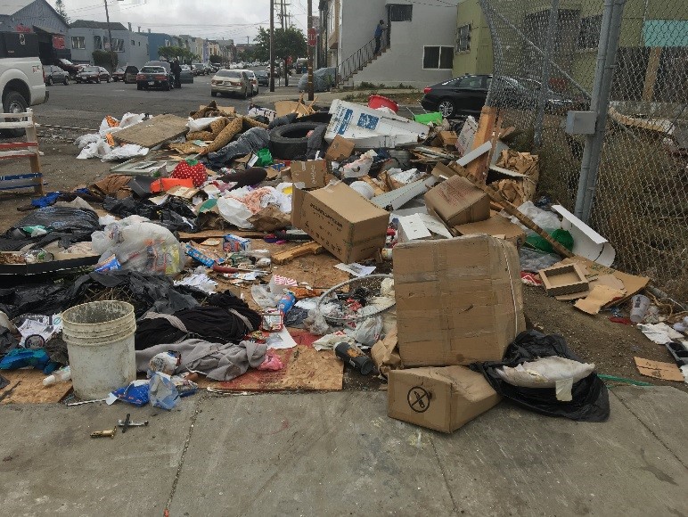 photo of illegal dumping