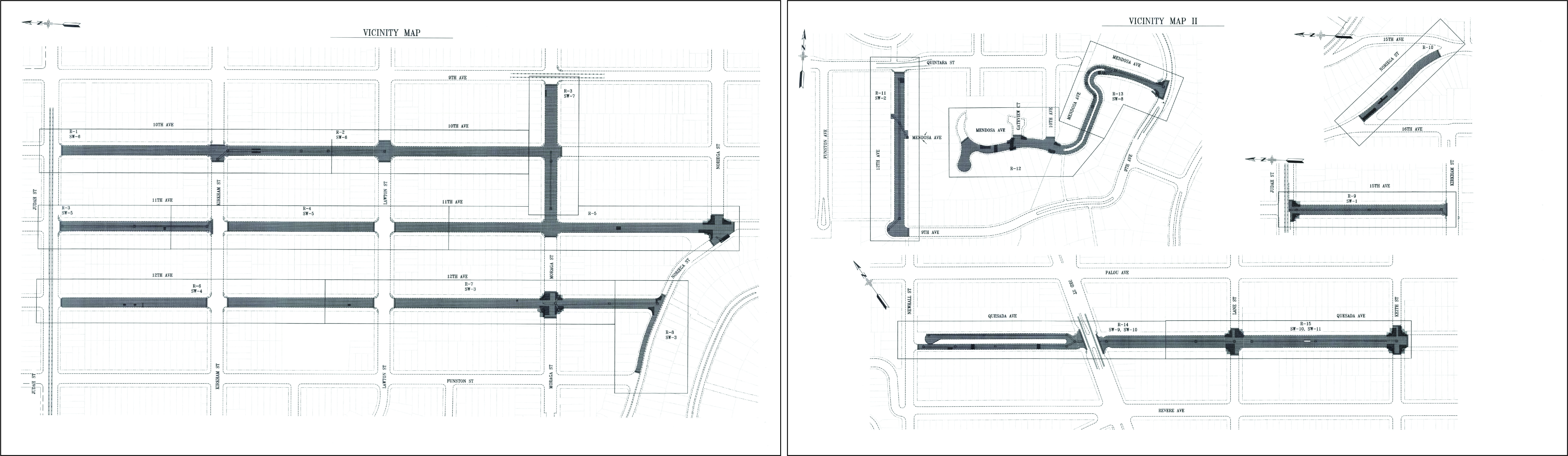 Map of work to be done