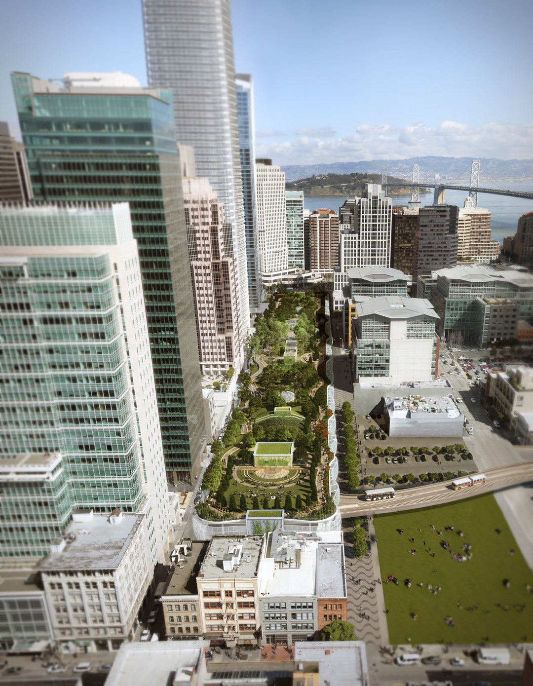 Transbay Transit Streetscape