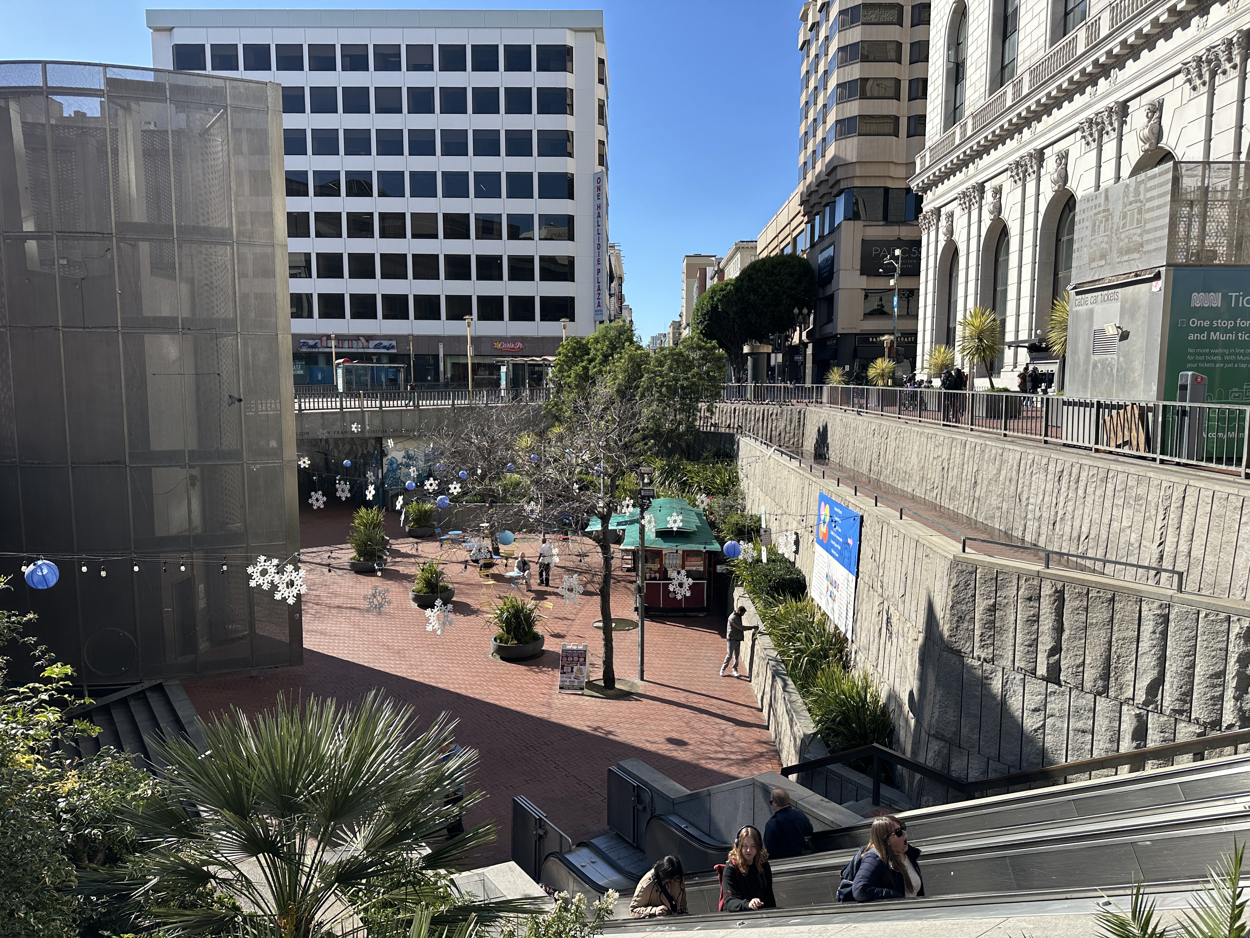 Photo of Hallidie Plaza from above