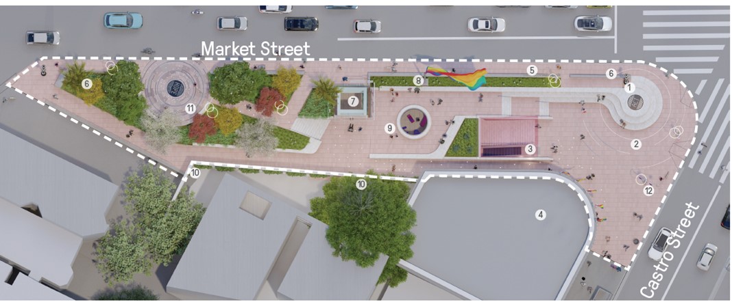 Harvey Milk Memorial Plaza Schematics