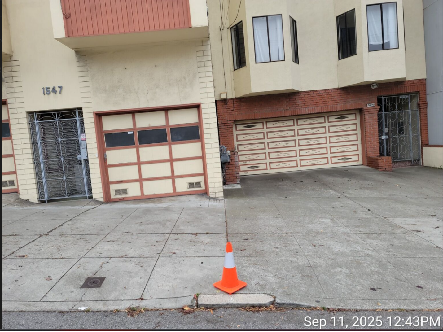 Photo 3 should show perspective from 5 to 10 feet away from the curb looking toward the curb where photo 1 was taken