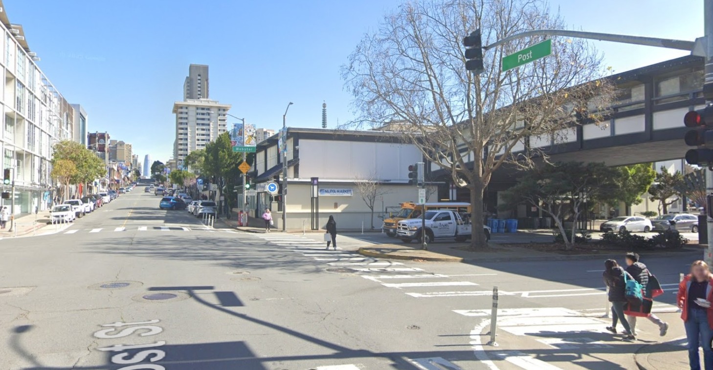 Post Street and Webster Street