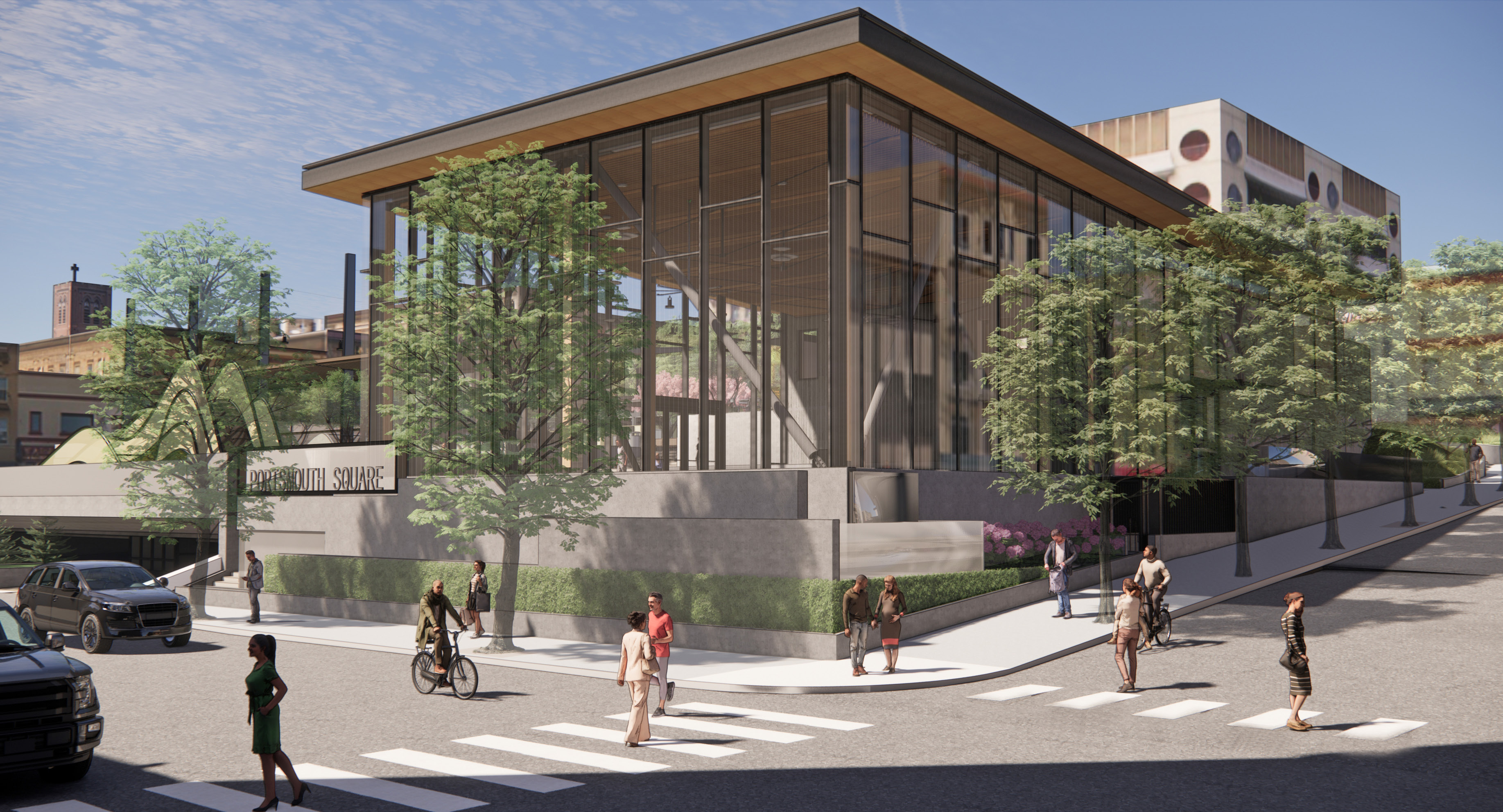 Portsmouth Square-Renderings_Clubhouse from Kearny and Washington Streets