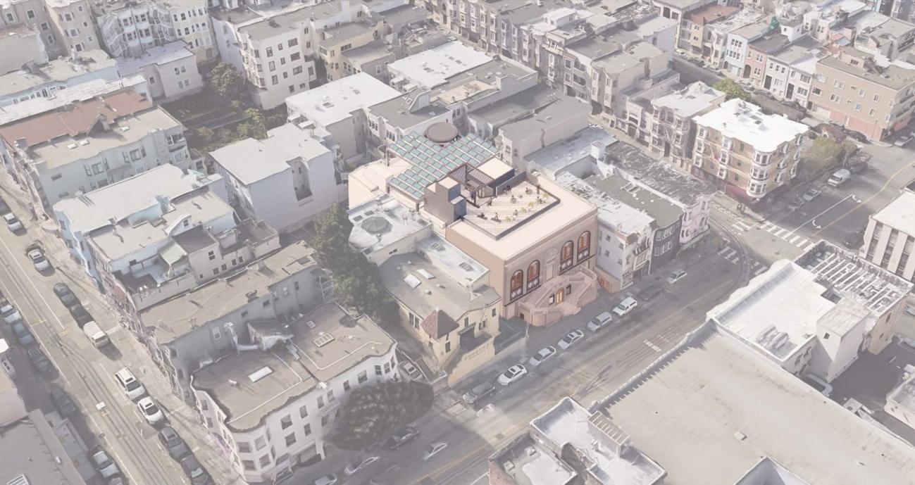Rendering of the new Chinatown/Him Mark Lai Branch Library