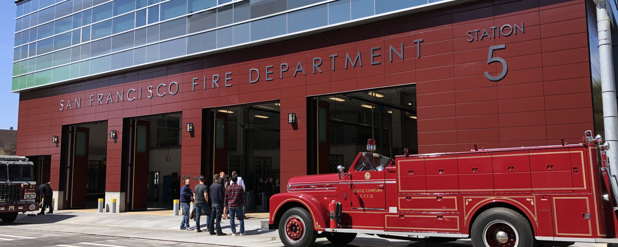 The front of San Francisco Fire Department Fire Station 5